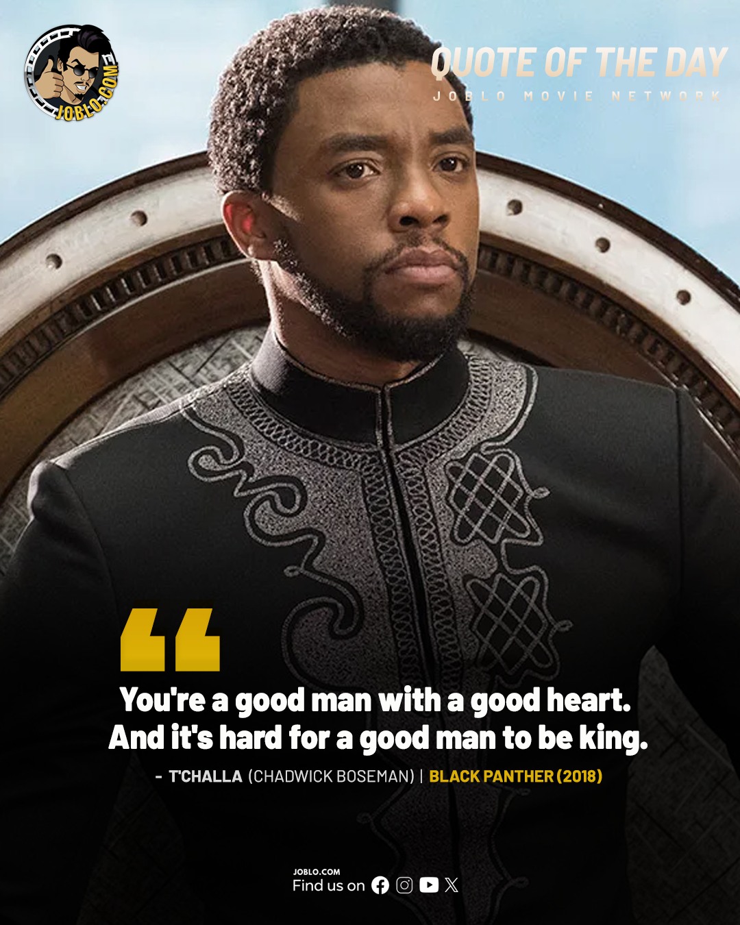 JoBlo.com - Quote of the day: Black Panther (2018). 🎥... | Facebook