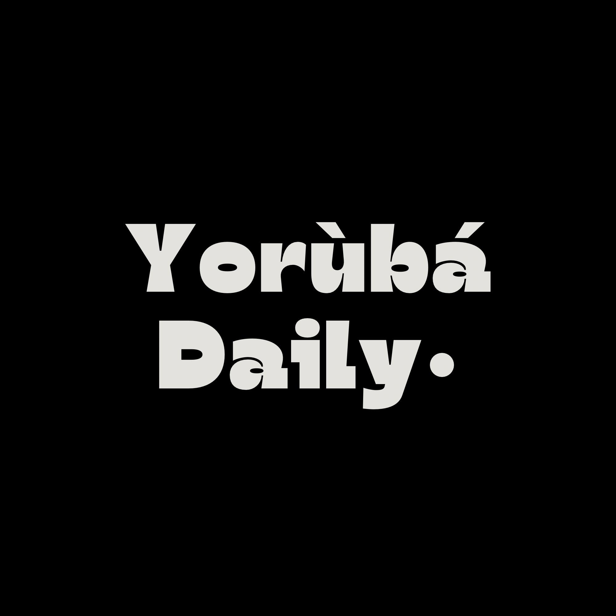 Yoruba Daily - Colour names in Yoruba 1. White……Funfun... | Facebook