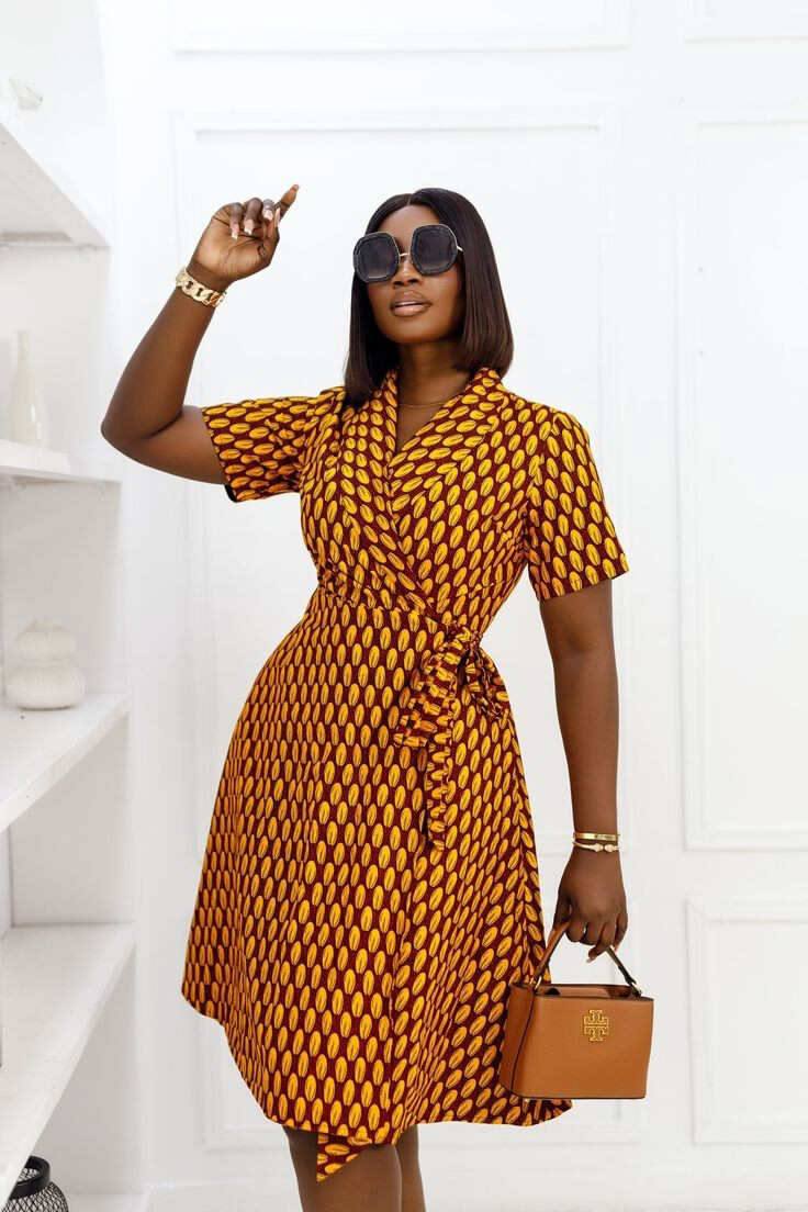 ankara dresses for young ladies 32 ways to style your short gown dress styles matured/ with vibe 💃💃💃💃💃 follow my page Toskyfashion for more beautiful styles 💞💖😍💕 #worldcup #ankara #fashionstyle #toskyfashion built in bra dress