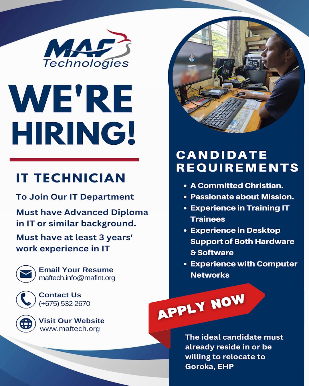 MAF Technologies PNG | Goroka