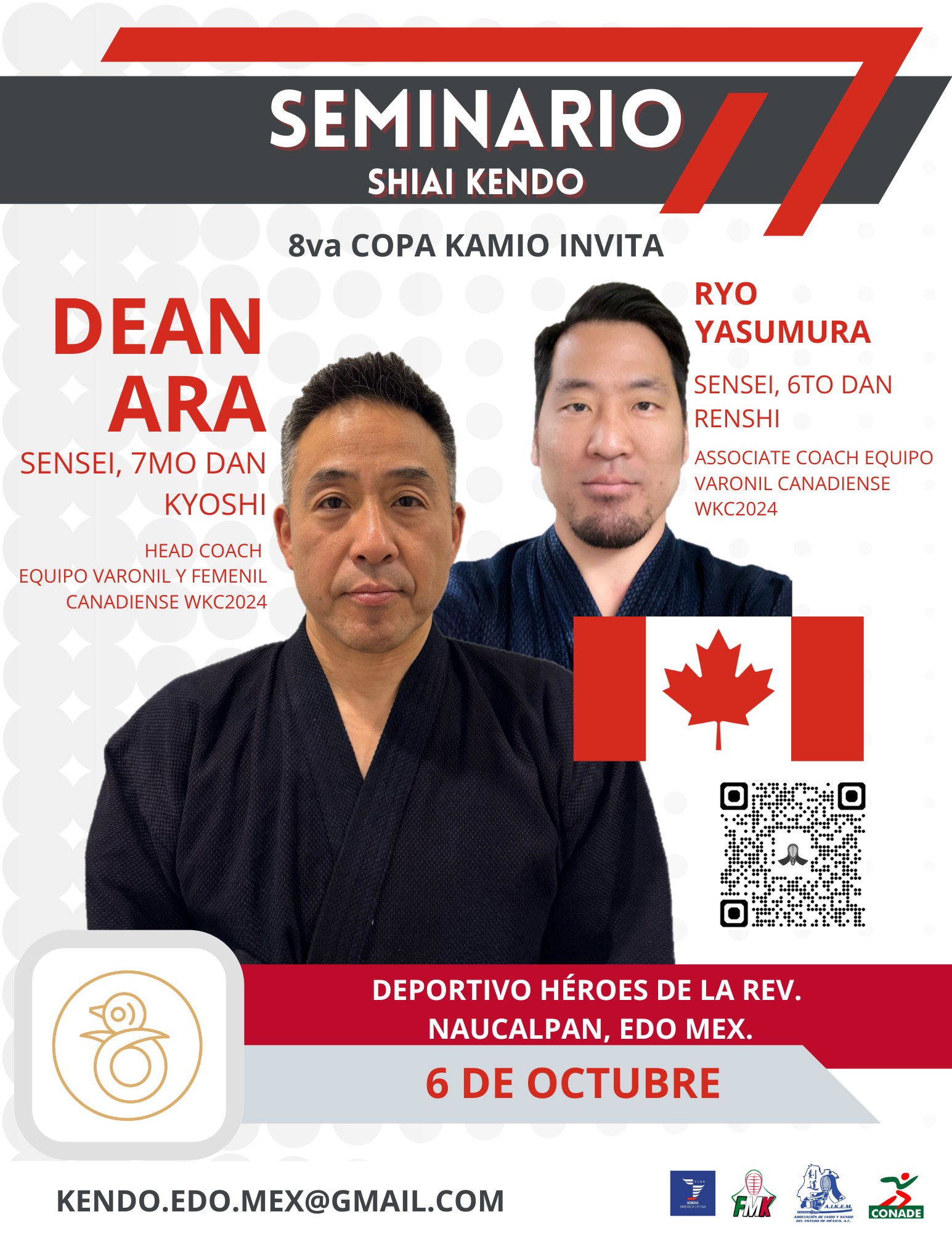 Kendo - ¡8va COPA KAMIO Invita al Seminario de Dean Ara Sensei, 7mo Dan ...