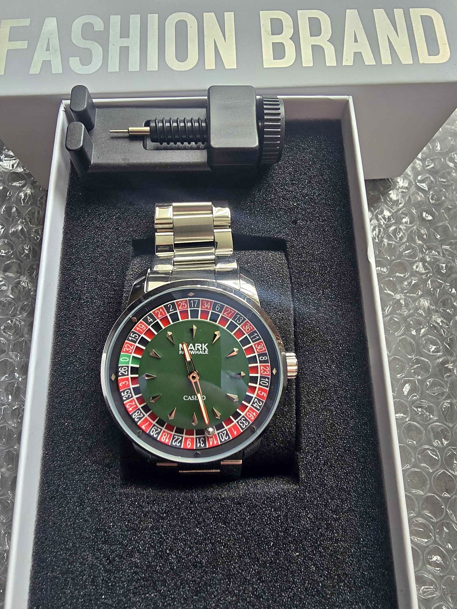Mark Fairwhale Roulette spinning watch brand new and A hearts necklace ...