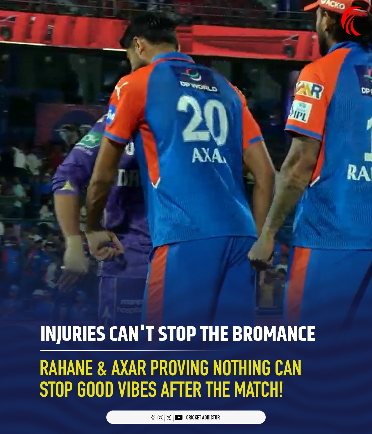 Cricket - Rahane injured × Axar injured | Facebook