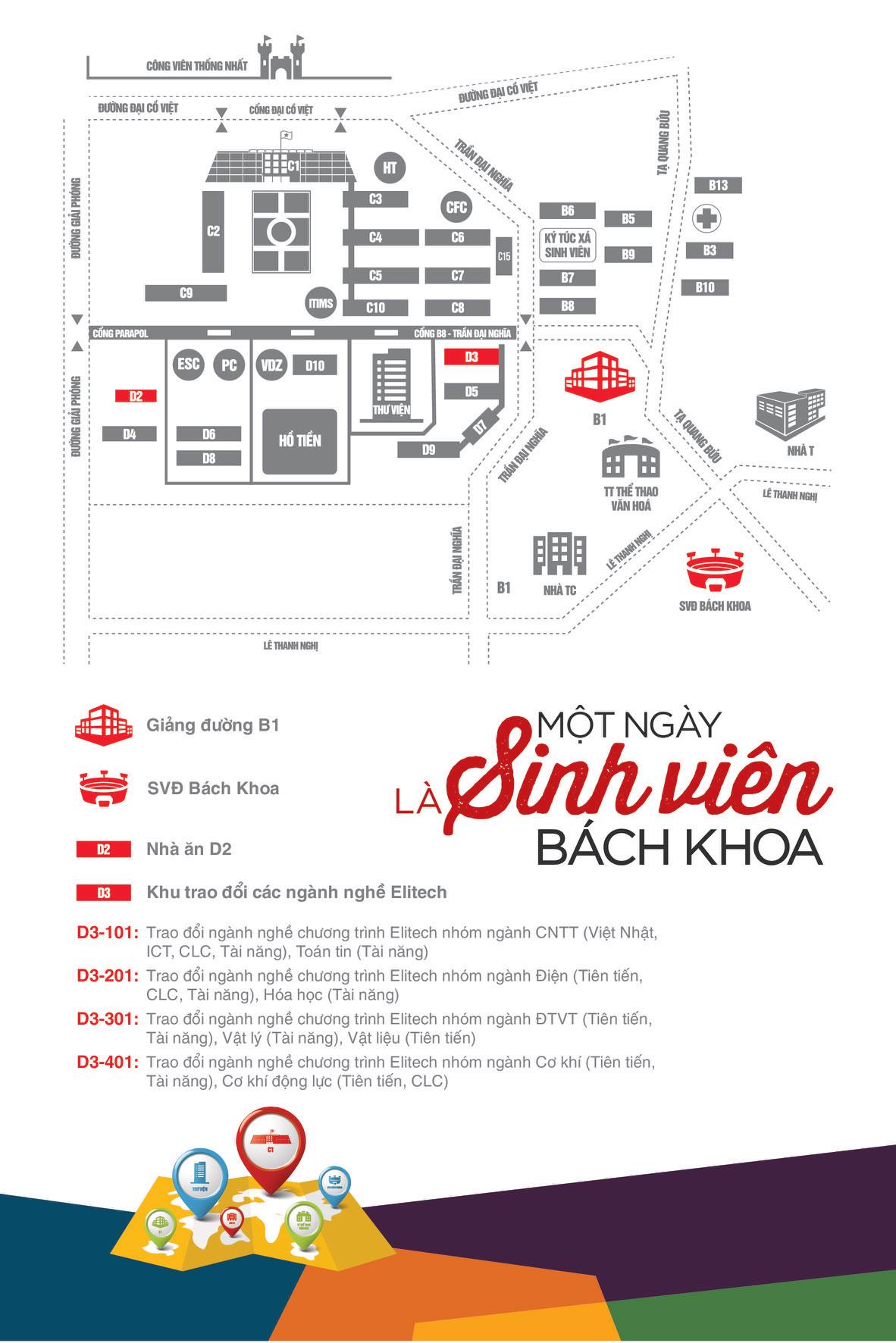 Bản đồ bản đồ đh bách khoa hà nội hữu ích và chi tiết