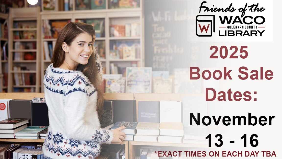 MARK YOUR CALENDARS -- for the 2025 Book Sale! Won't you share