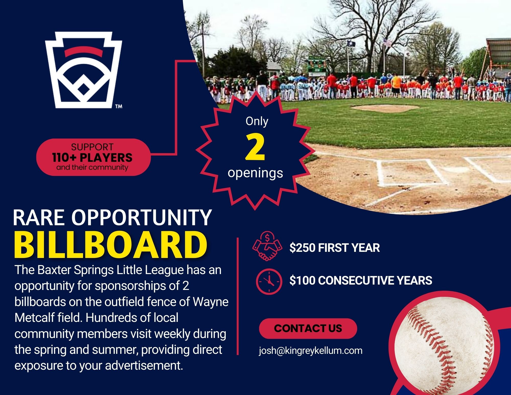 Update: All billboards... - BSLL-Baxter Springs Little League | Facebook