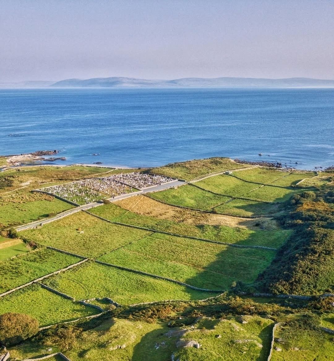 Ireland - CEMETERY WITH A VIEW! A person could do worse than this as a ...