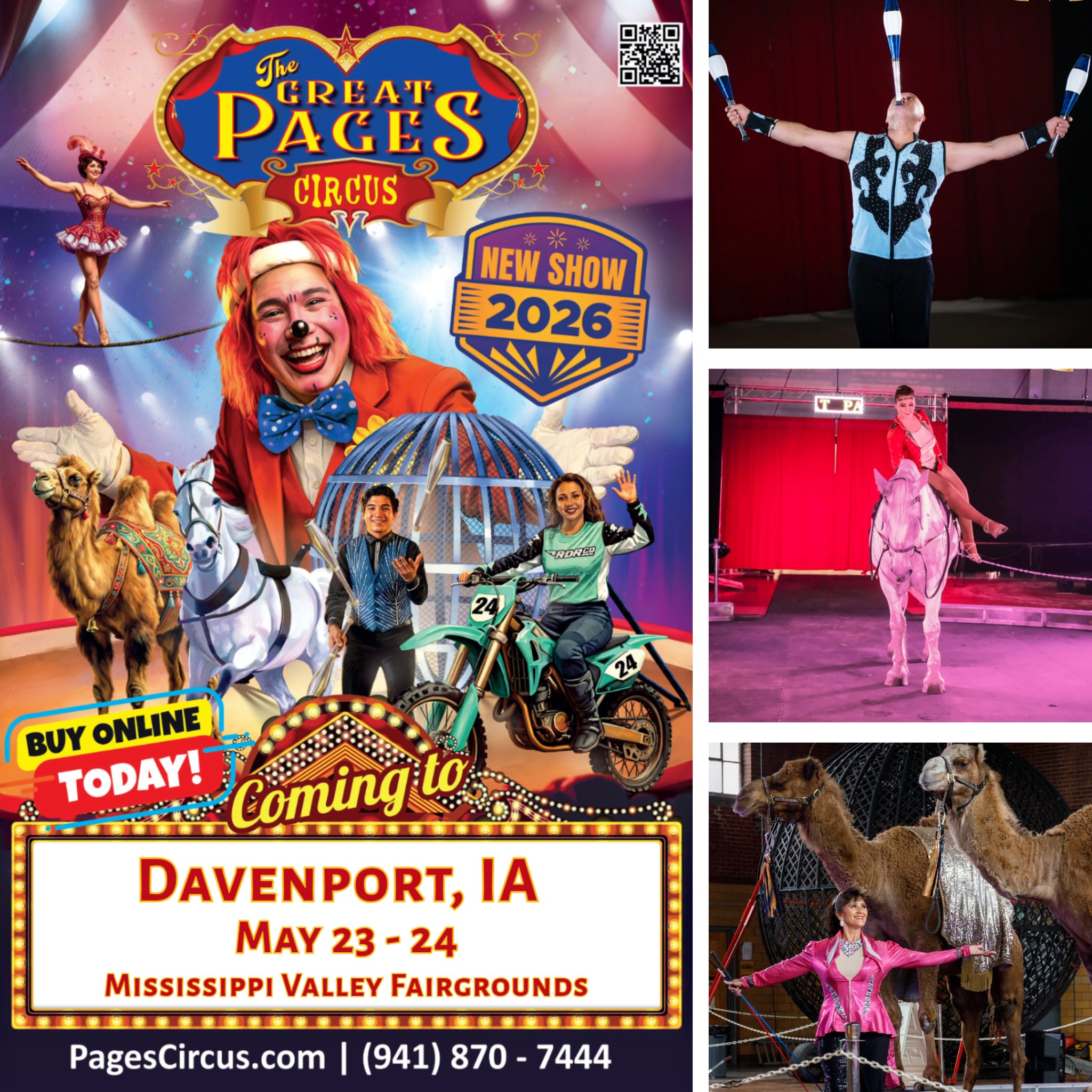 🎪Davenport, IA – Get Ready for a Spectacular Circus Adventure