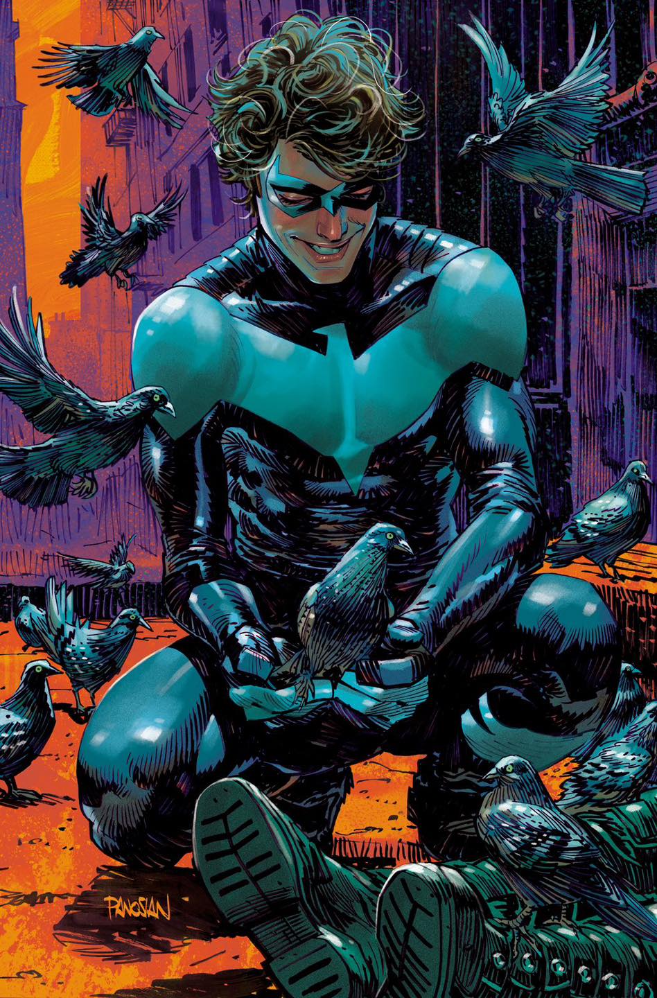 Nightwing #130 Pumpkin Spicy variant cover by Kevin Wada