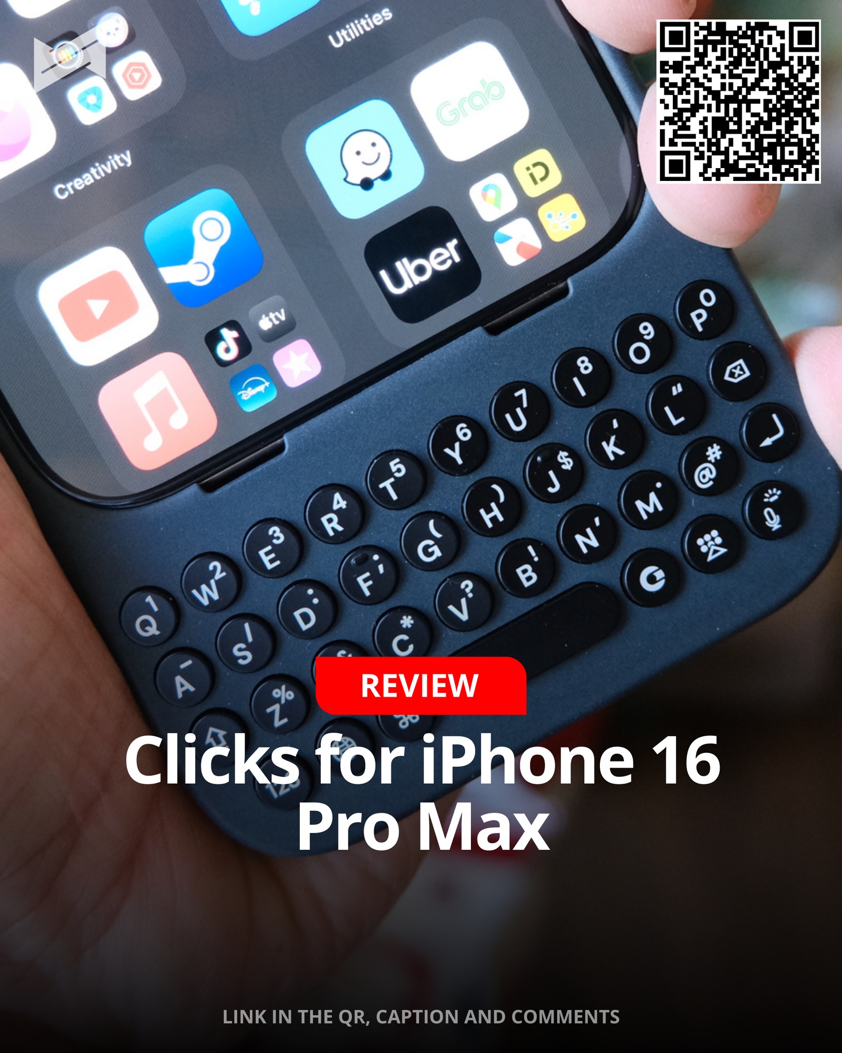 Clicks iPhone16pro Black 【公式通販】