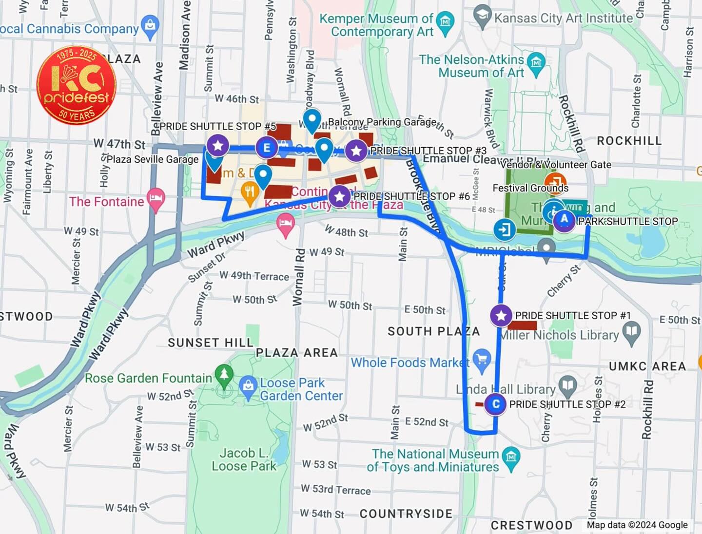 KC - 🚐 PRIDE SHUTTLE MAP DROP! 🚐 Getting to KC PrideFest 50 has never ...