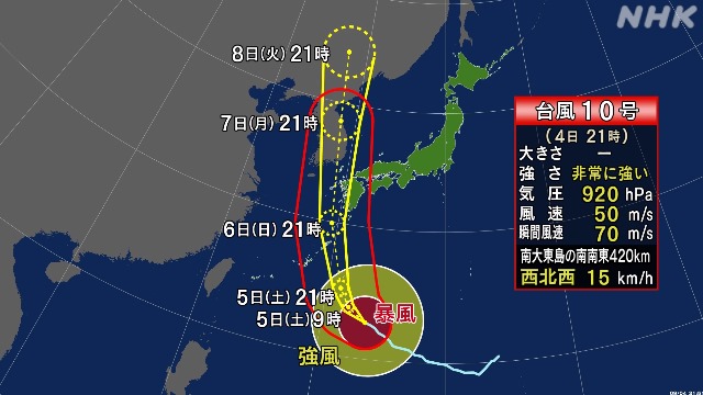 2020年9月 台風10号 Facebook