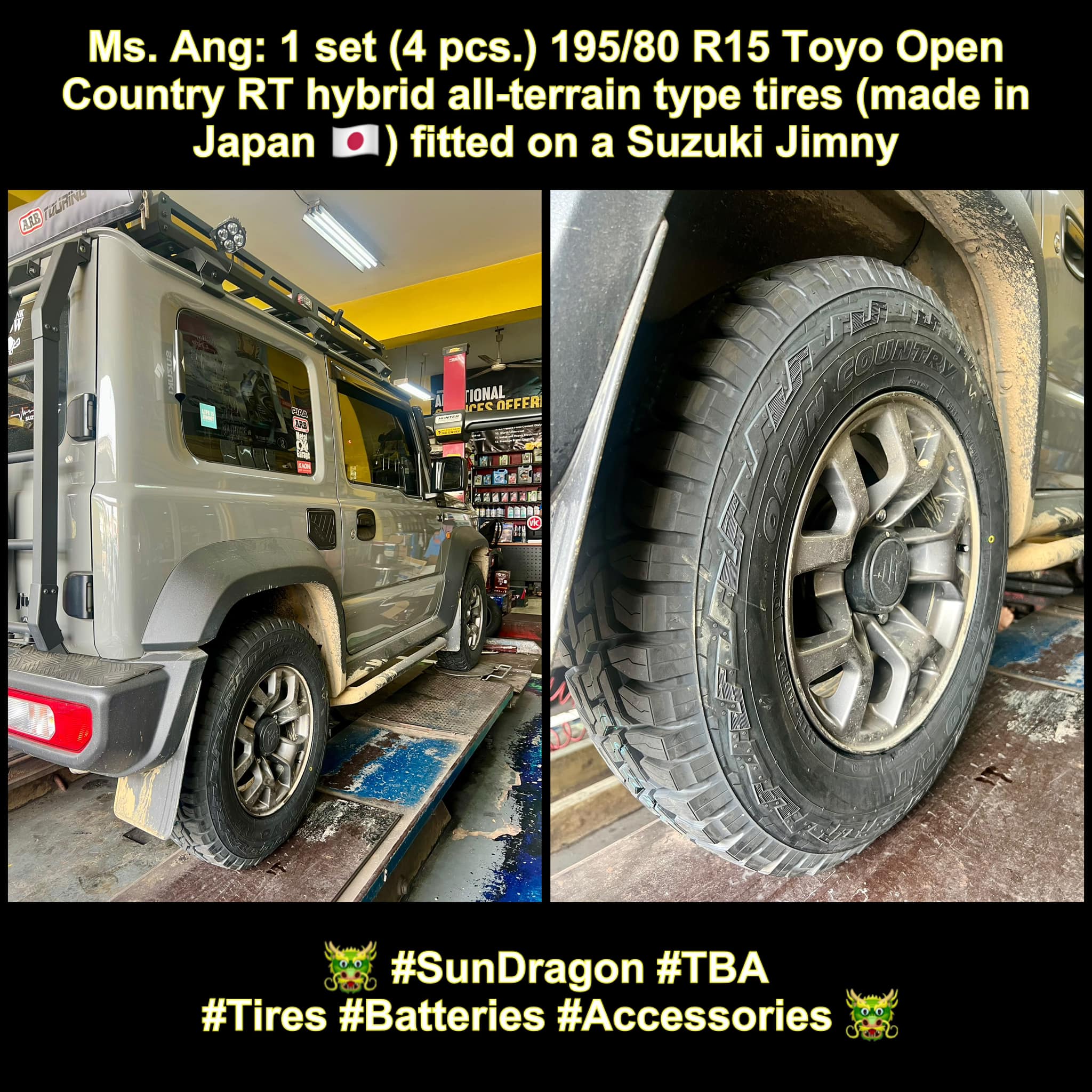 良品 TOYO OPEN COUNTRY R/T 塩辛く 4本組