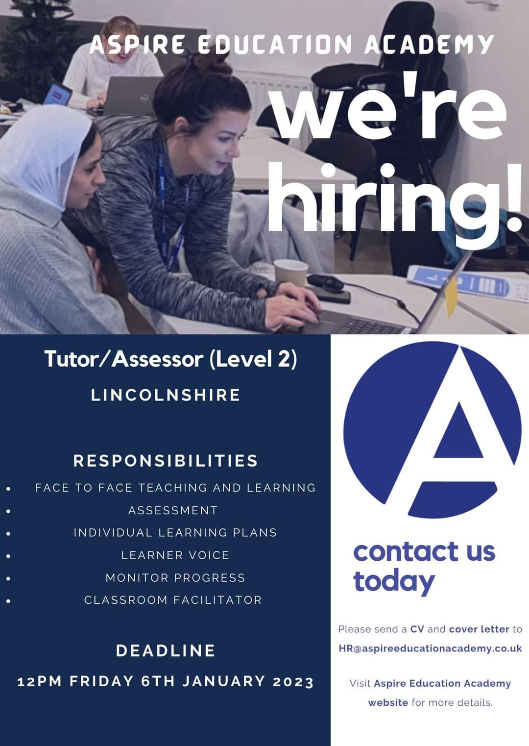 Aspire Education - School Support Courses & Job Opportunities