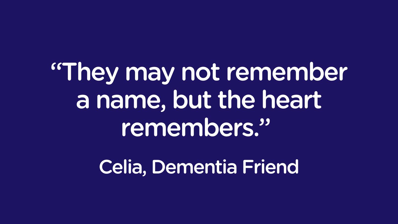 Dementia - Thank you to Dementia Friend Celia for sharing these ...