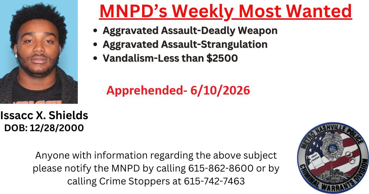 Metro Nashville Police Department Criminal Warrants Division 