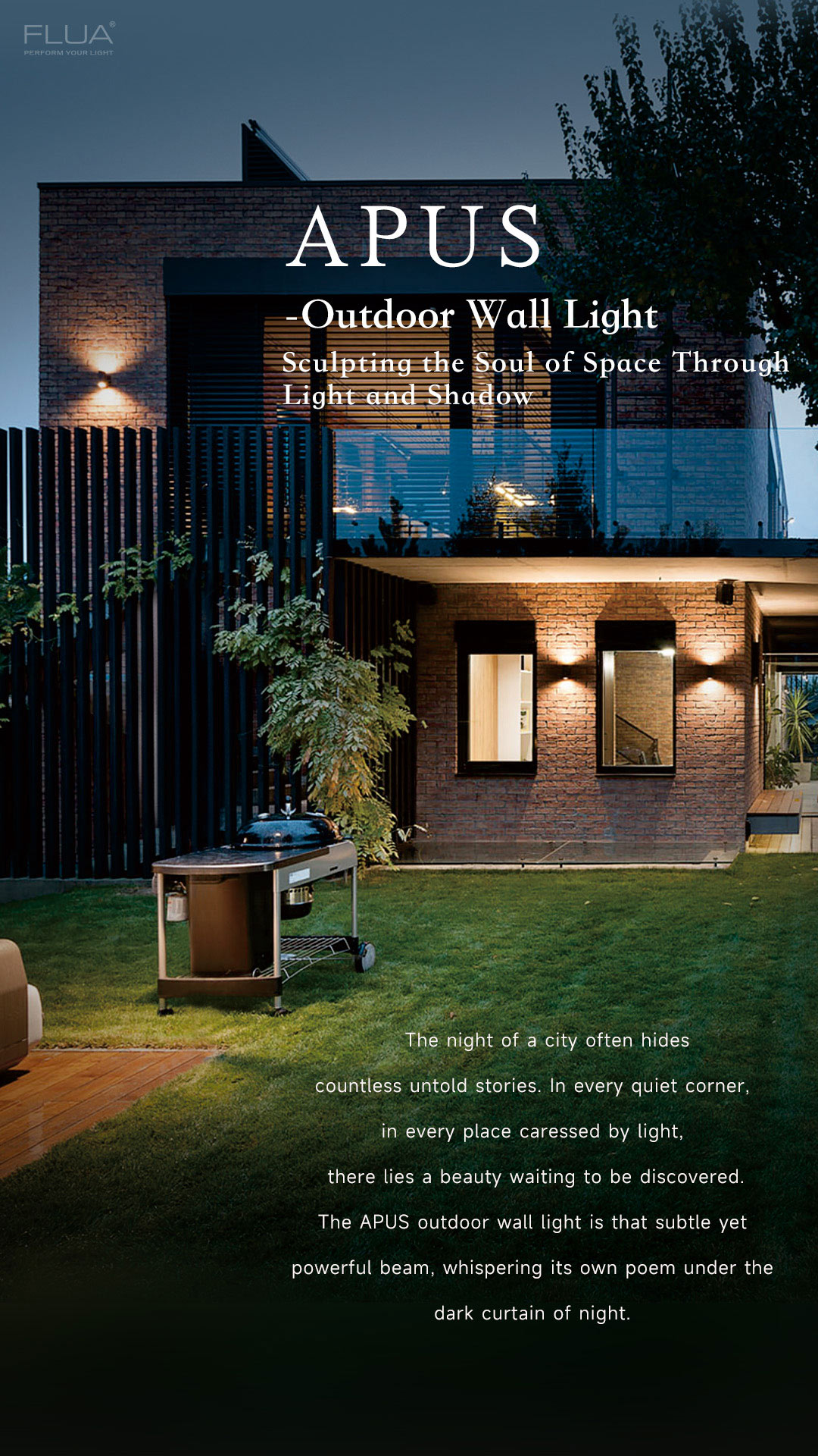 FLUA - APUS Outdoor Wall Light: Sculpting the Soul of... | Facebook