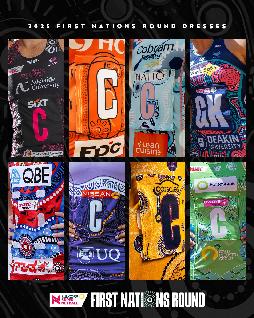 Suncorp - Every club’s 2025 First Nations Round dress👇 https://netball ...