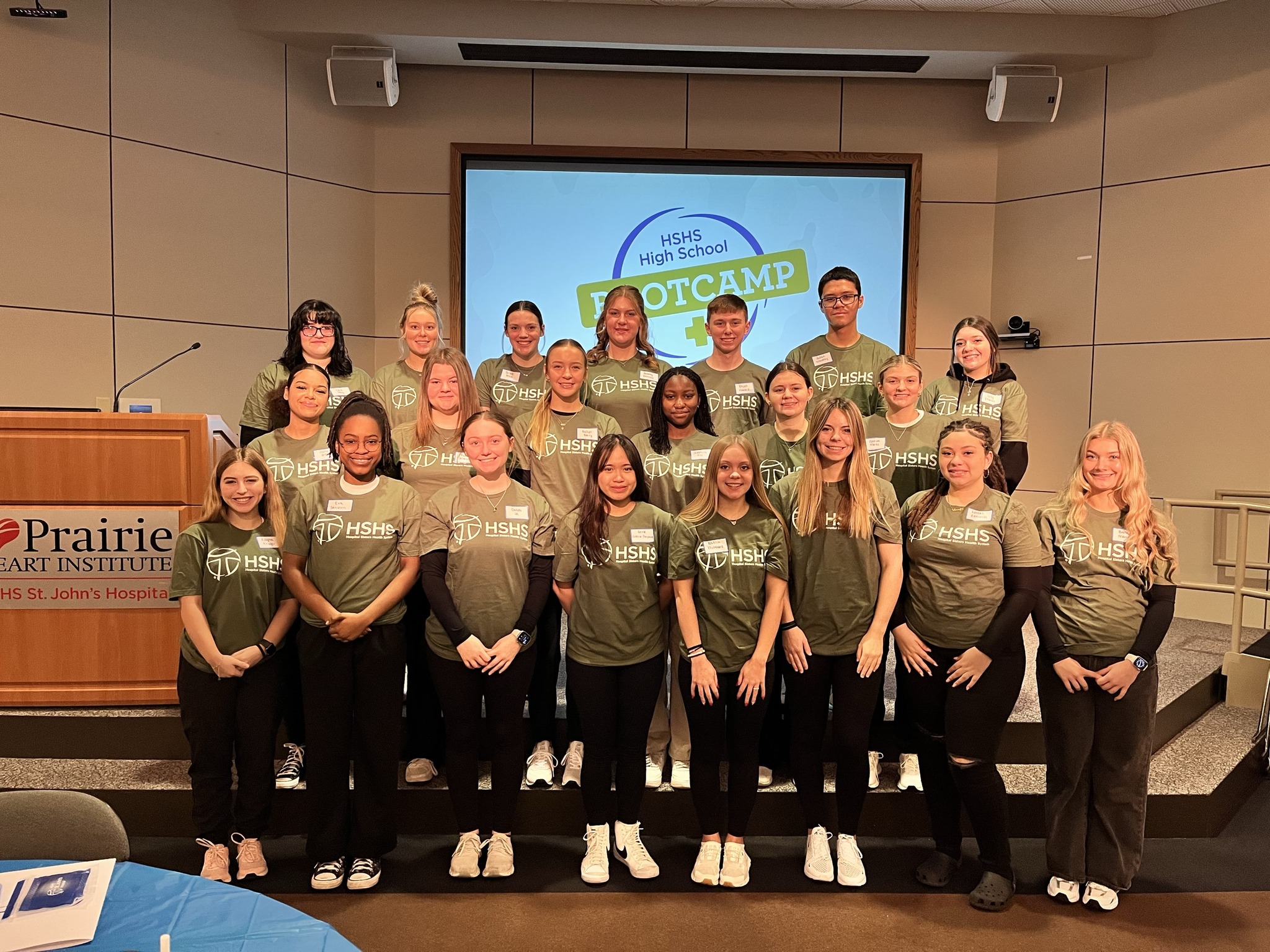 HSHS - HSHS St. John’s Hospital recently welcomed 21 high school ...