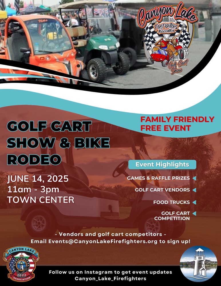 Canyon - 🤠The rodeo comes to Canyon Lake — a Golf Cart Show & Bike ...
