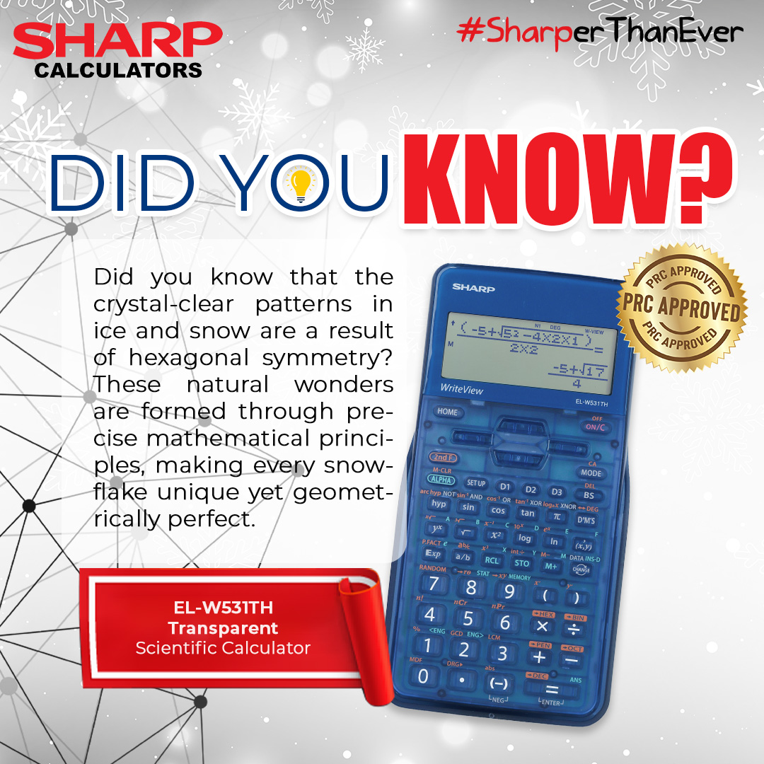 Sharp - ️ DID YOU KNOW? ️🎄 The stunning crystal-clear patterns in ...