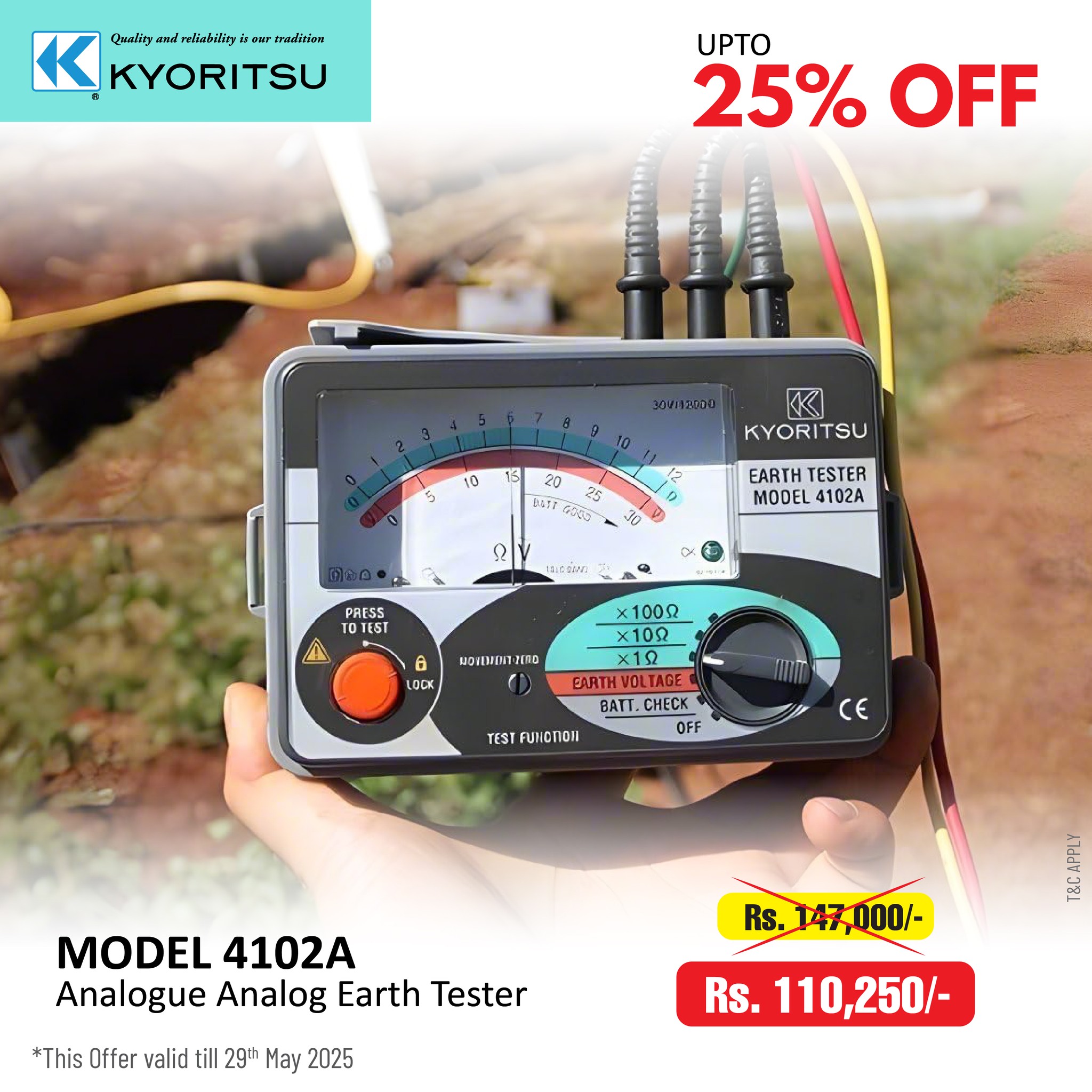? Ground Your Safety! Kyoritsu Model 4102A Earth Tester! ? Need 