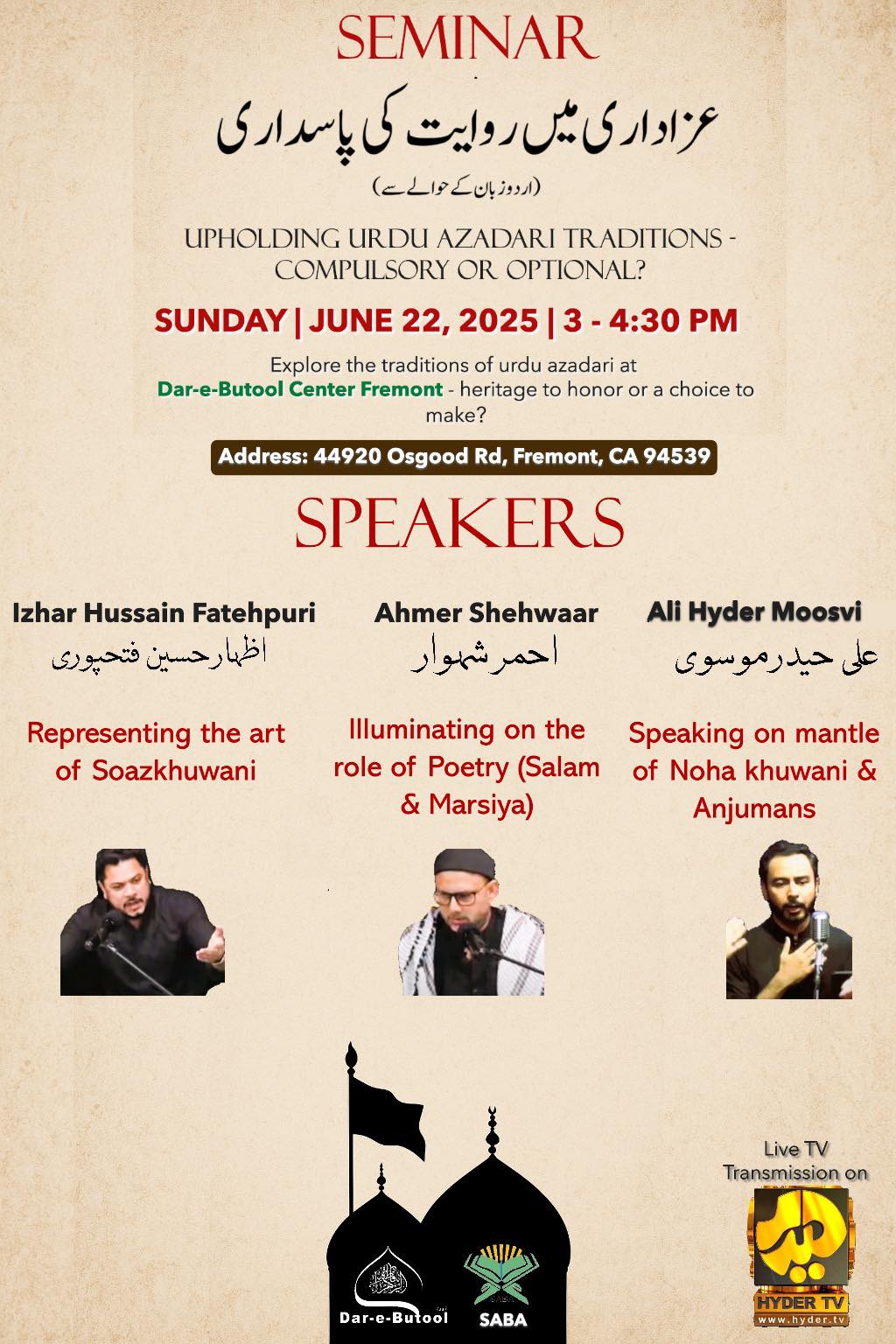Hyder - June 22, 2025 at 3pm …respect time zone.. Toronto 6pm ...