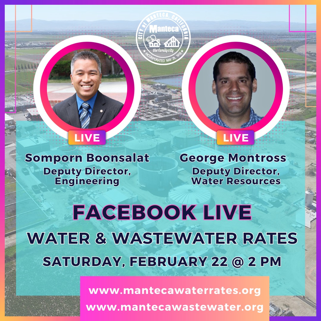 💧 Join Us for a... - City of Manteca - Local Government