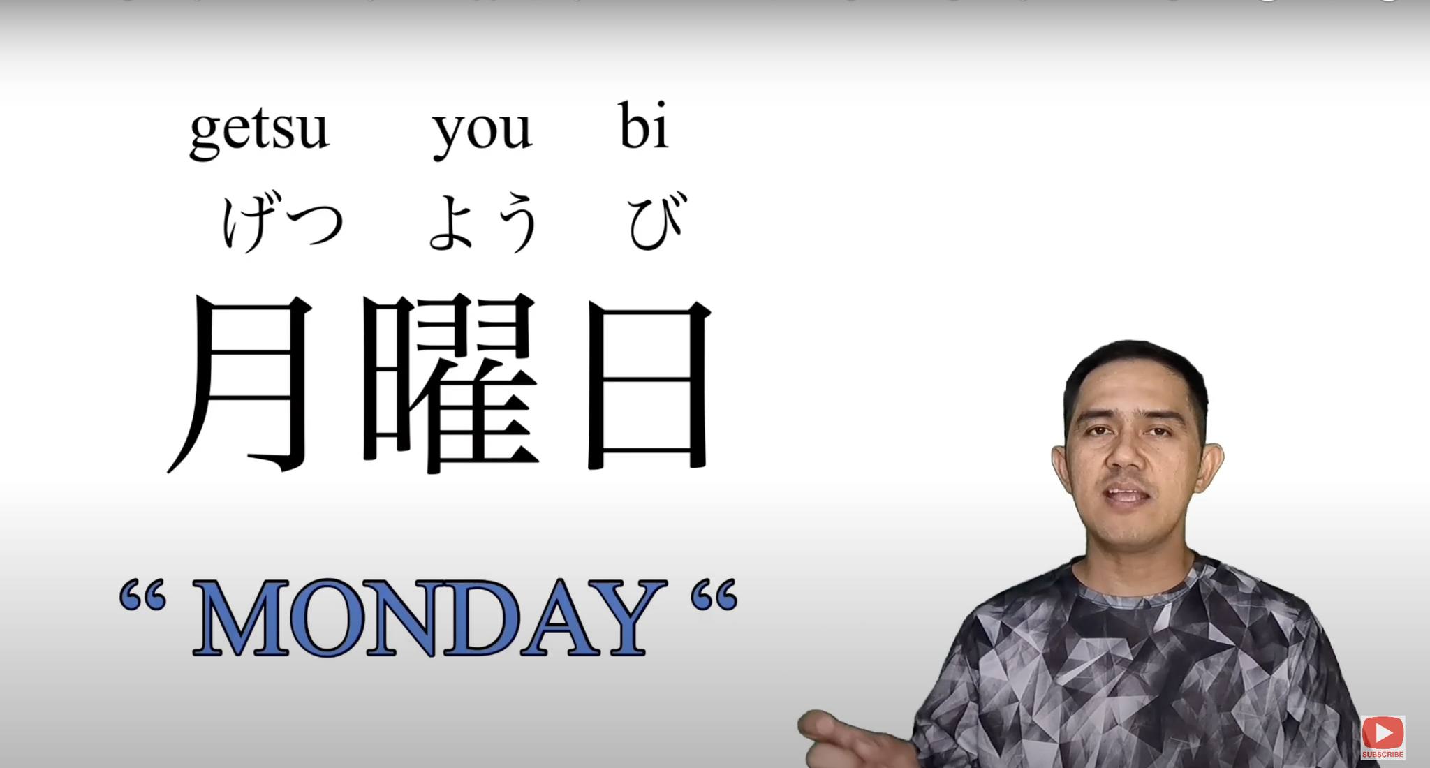 Do you remember all days of the week in Japanese?