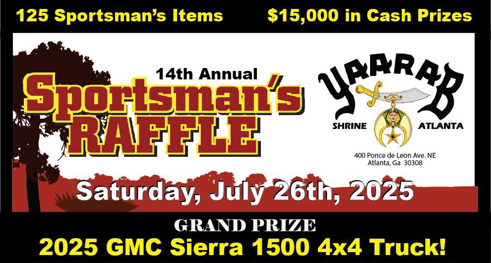 Yaarab Sportsman's Raffle | Atlanta GA