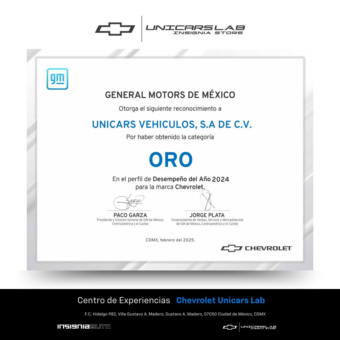 Chevrolet - 🔵 La excelencia tiene un nombre: Chevrolet Unicars Lab 💙🏆 ...
