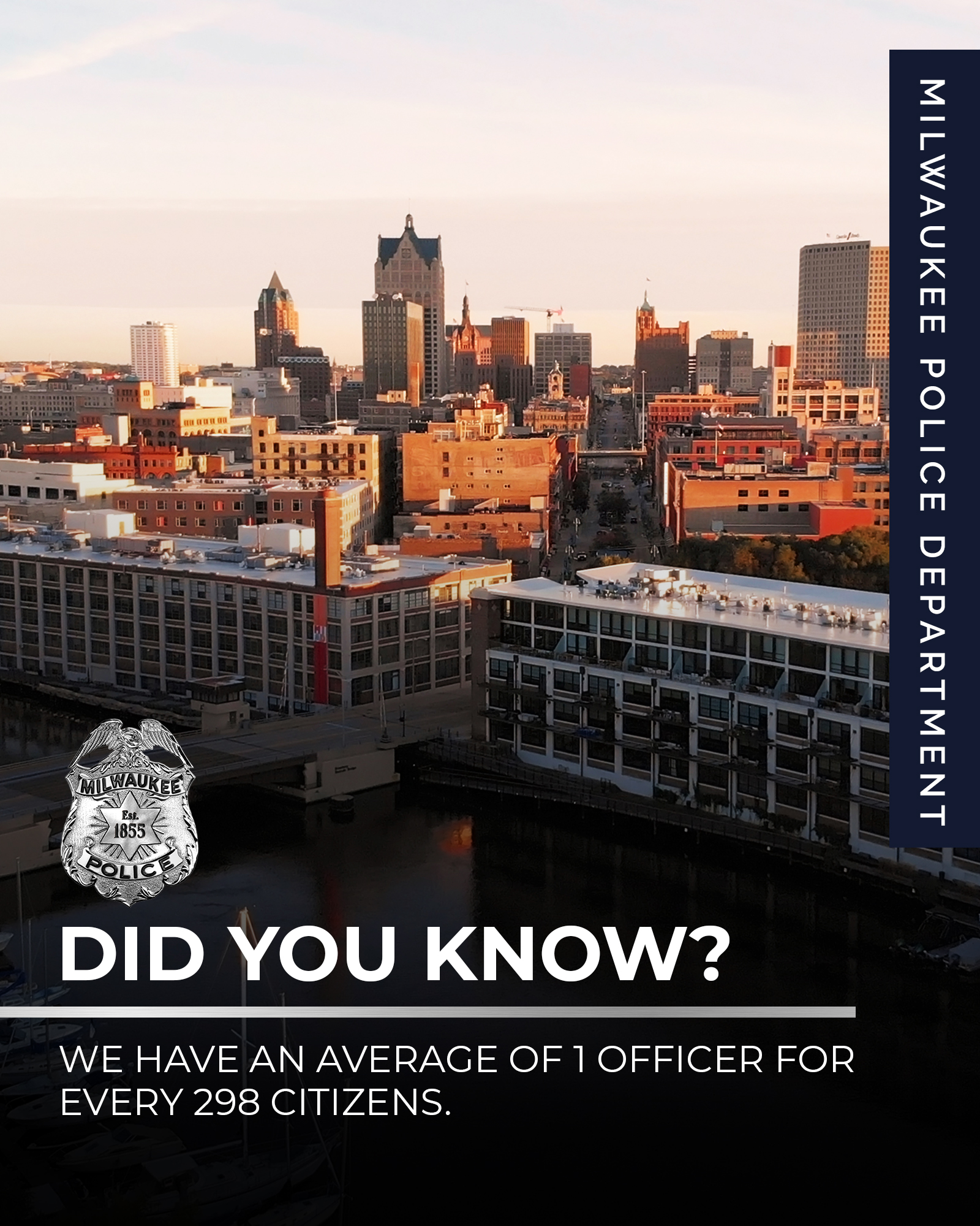 Milwaukee - #DidYouKnow? The Milwaukee Police Department has an average ...