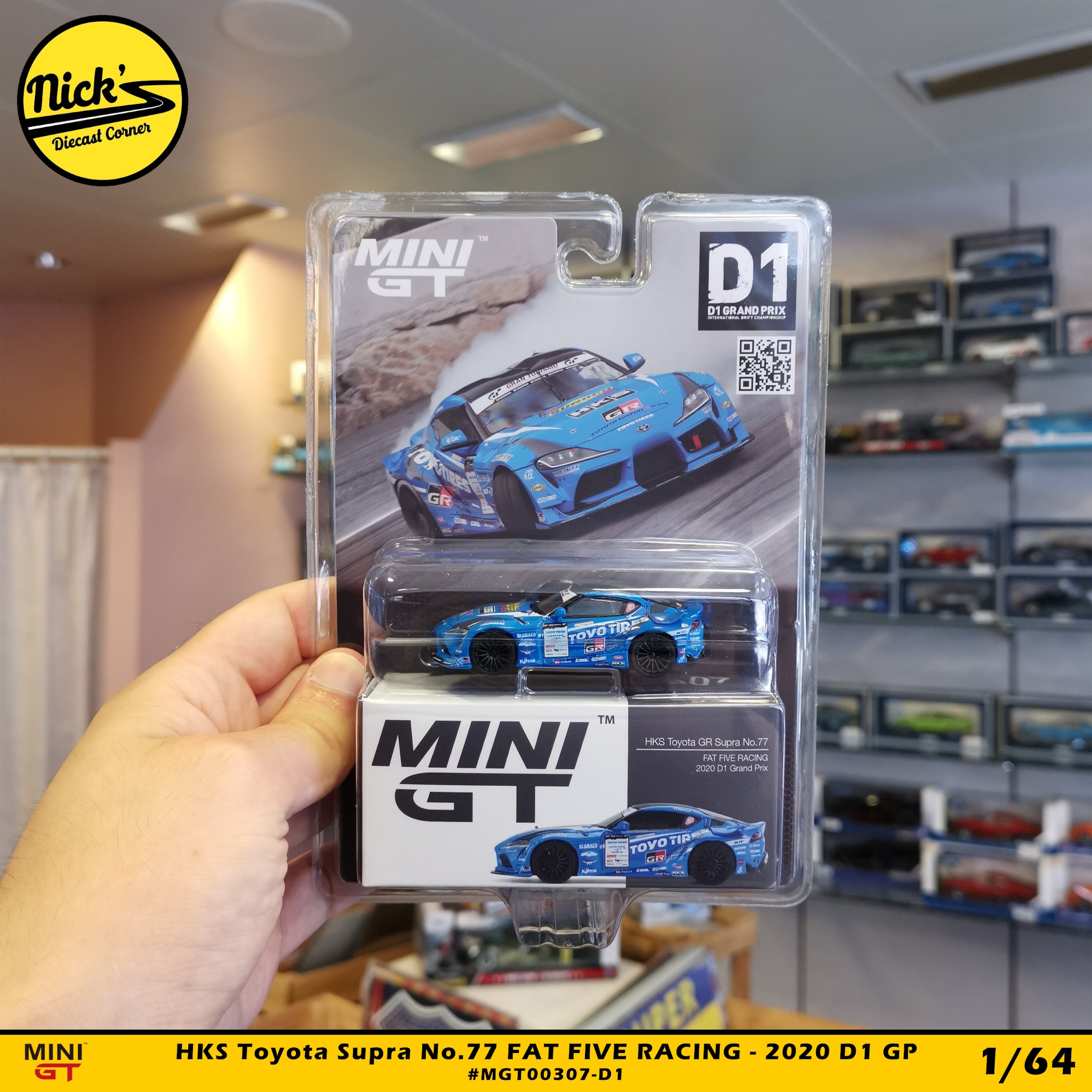 ? MiniGT - HKS Toyota Supra No.77 FAT FIVE RACING - 2020 D1 Grand 