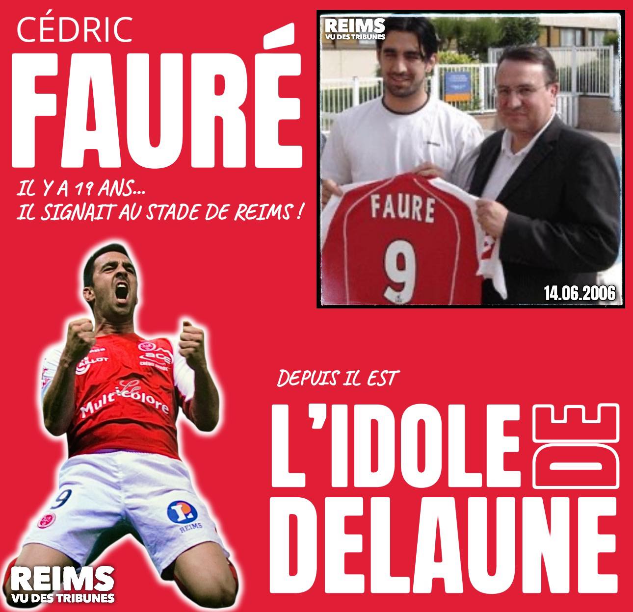 Reims - 🔴⚪️ L’idole de Delaune ️ 🗓️ Il y a 19 ans Cédric Fauré signait ...