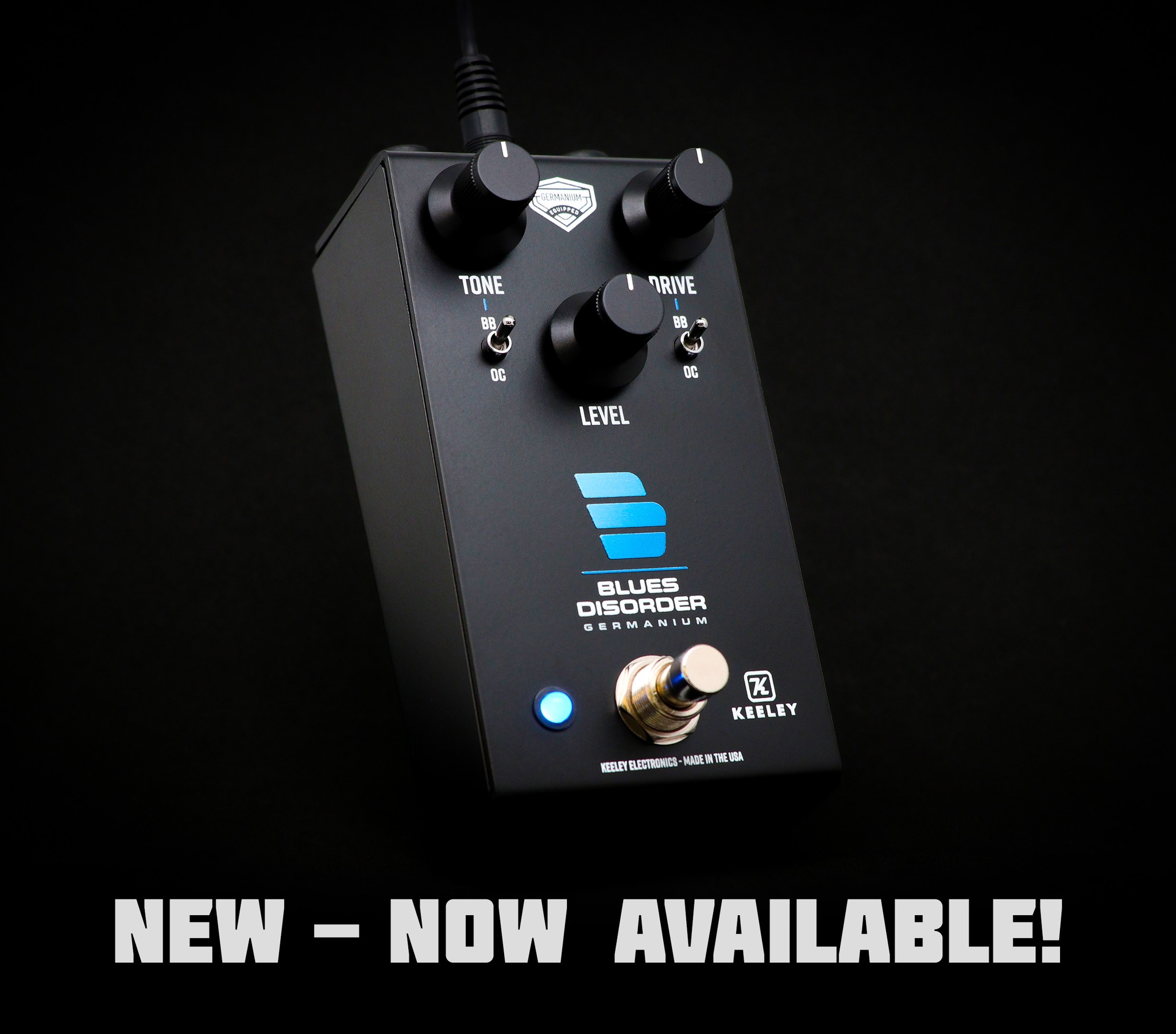 Limited Edition Keeley Blues Disorder Germanium Pedal in Gold Finish