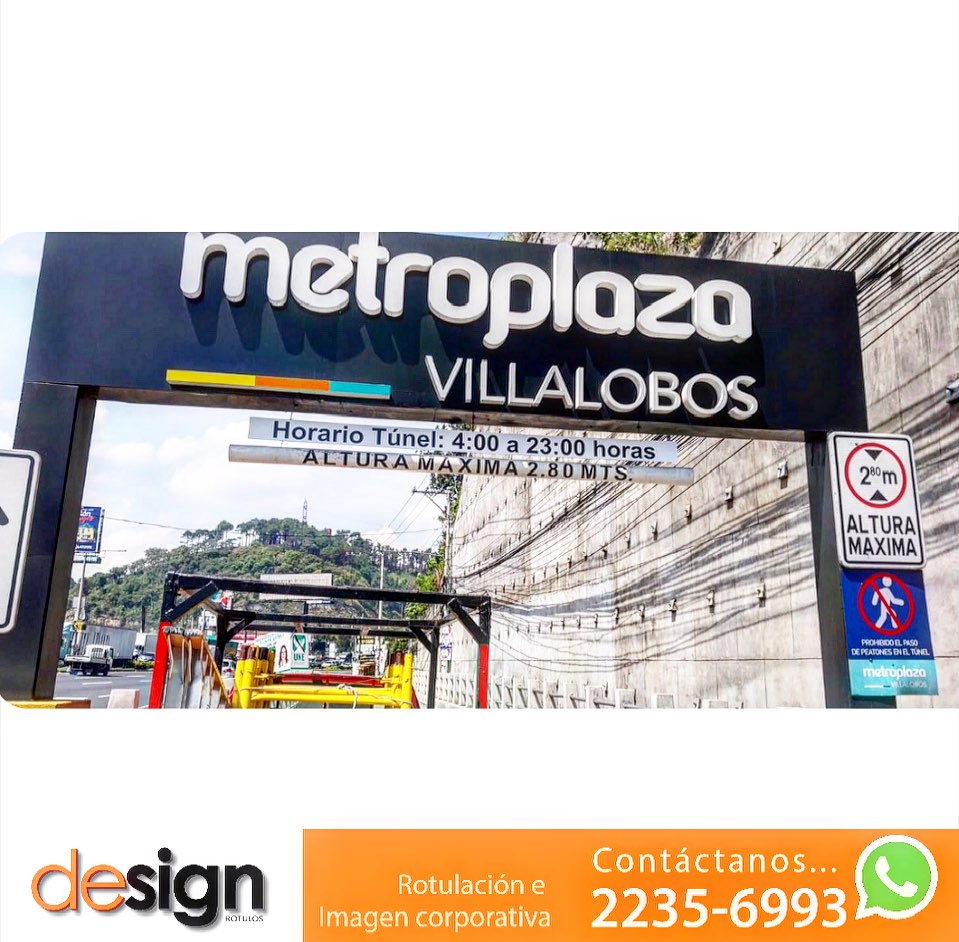 Design Rotulos - Estructuras con ACM, rótulos tipo block,...