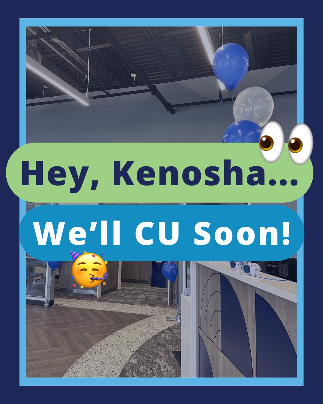 BCU - Big news, Kenosha! 🎉 Our new Credit Union branch at... | Facebook