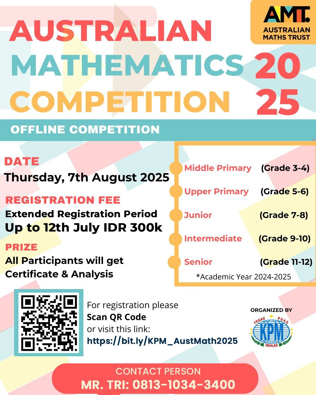 KPM - 🥳Pendaftaran Australian Mathematics Competition 2025 diperpanjang ...
