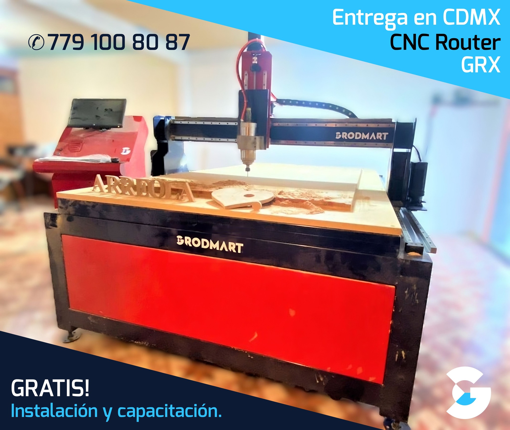 𝗖𝗡𝗖 𝗚𝗿𝗼𝗱𝗺𝗮𝗿𝘁 - ⚠️ CNC Router Industrial Mod. GRX 👍Entrega...