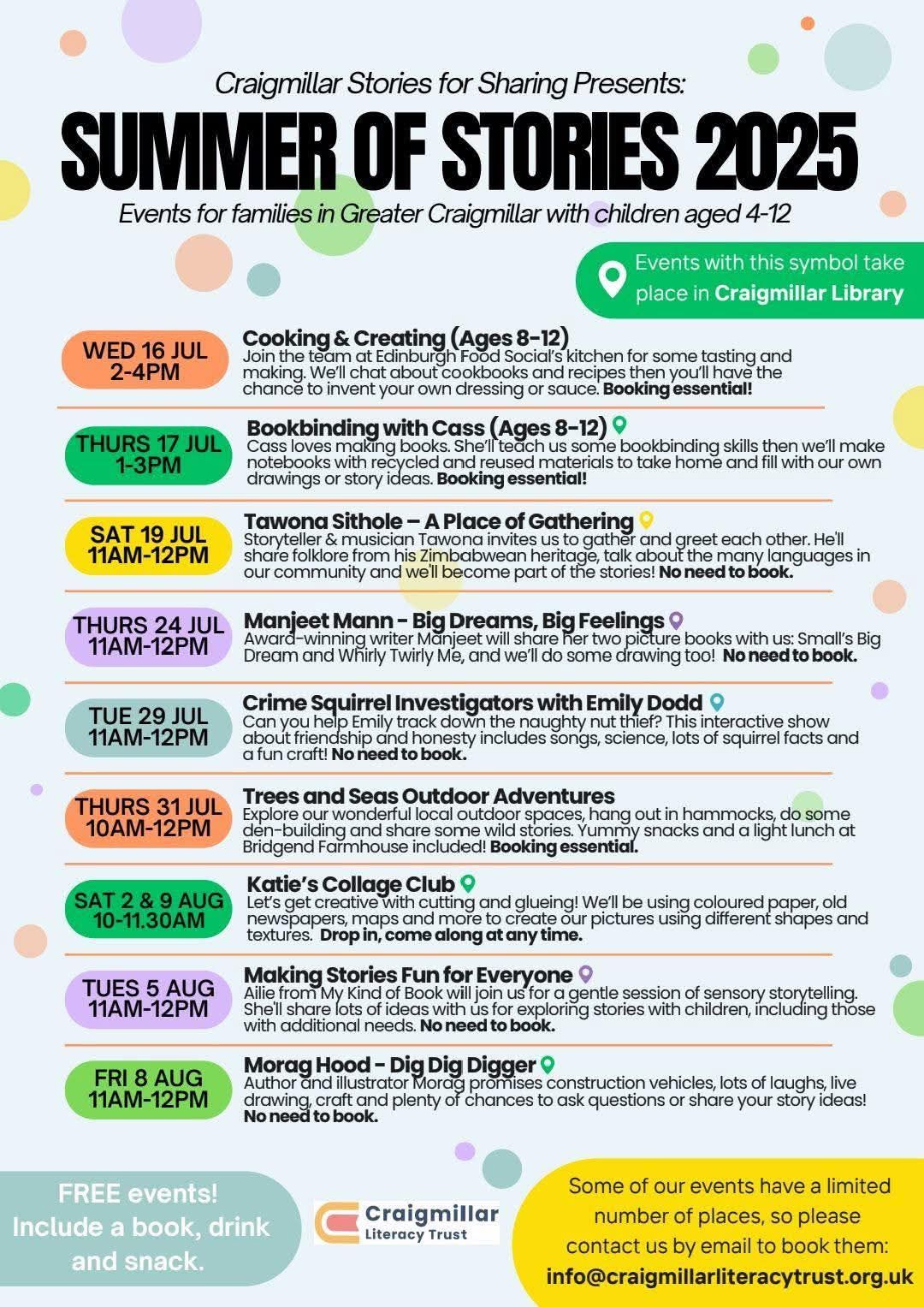 Craigmillar - ☀️A Summer of Stories☀️ We're excited to share our summer ...