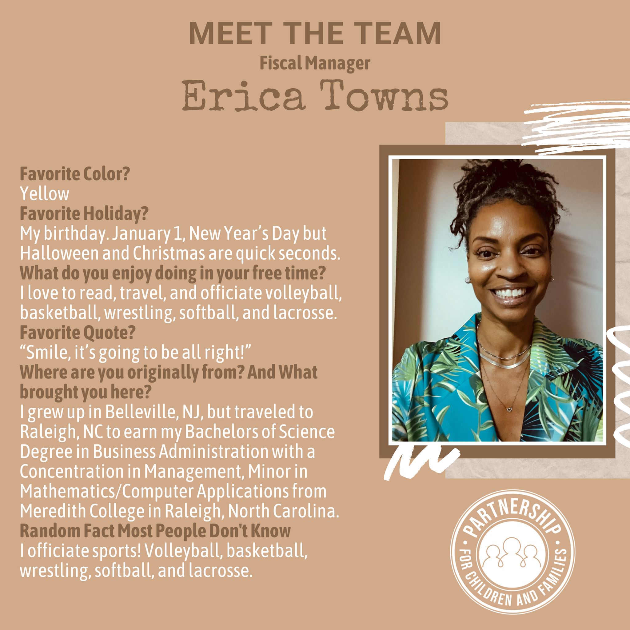 Partnership - Please help us welcome Erica to the PFCF Team🥳 Ms. Erica ...