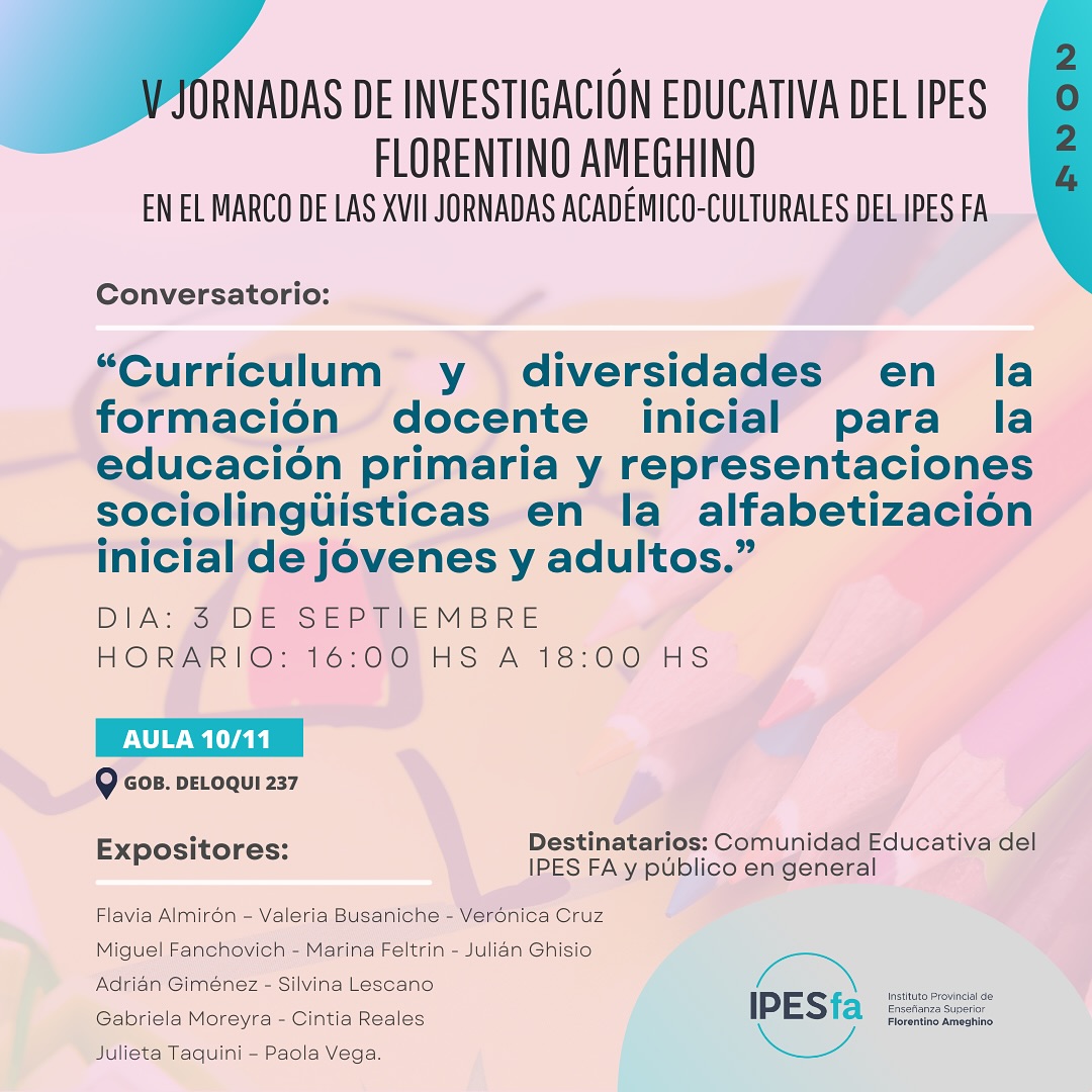📢 V Jornadas de... - IPES FA Comunidad Educativa