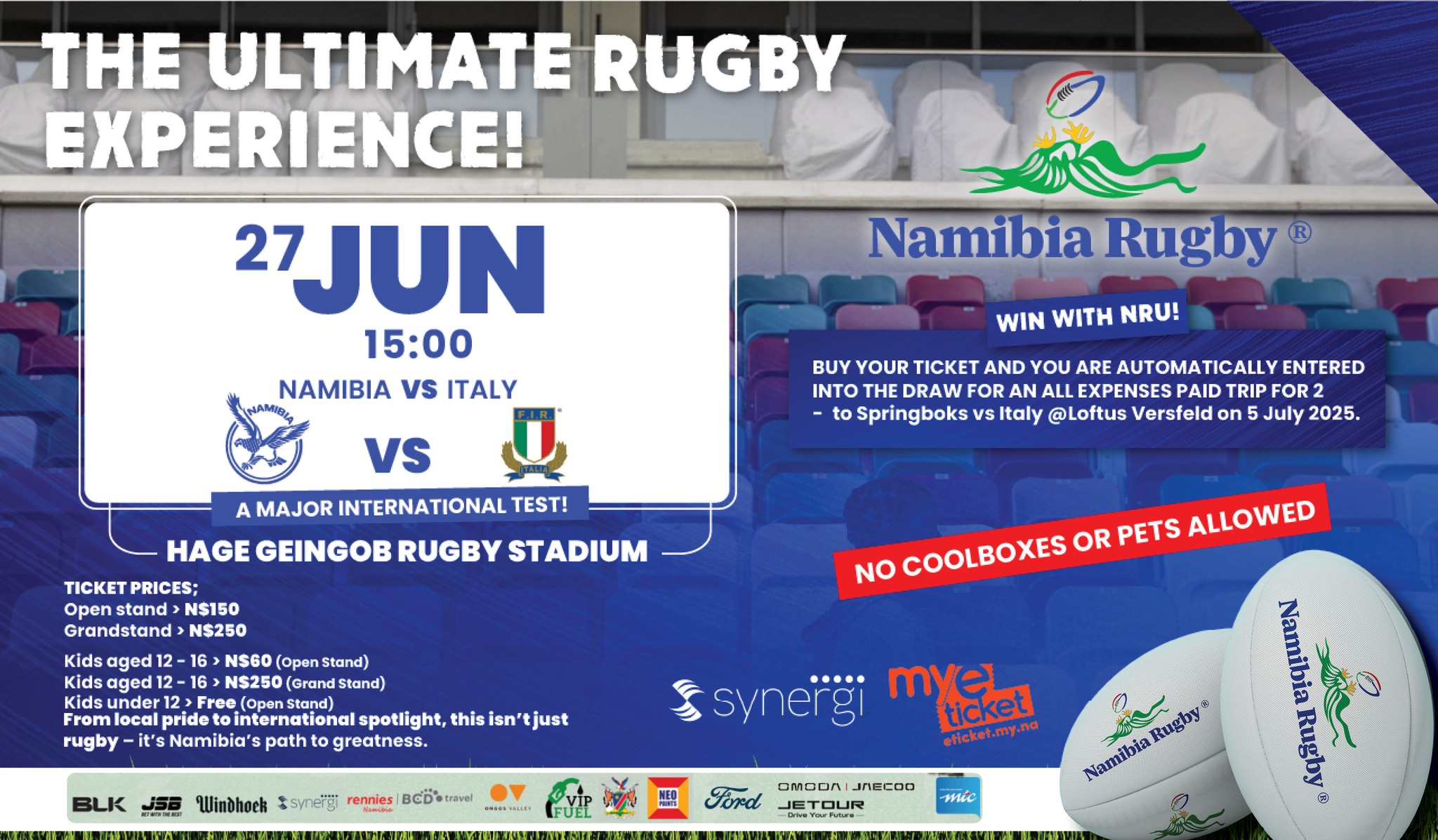 Namibian - The Ultimate Rugby Experience Awaits at Hage Geigob Rugby ...