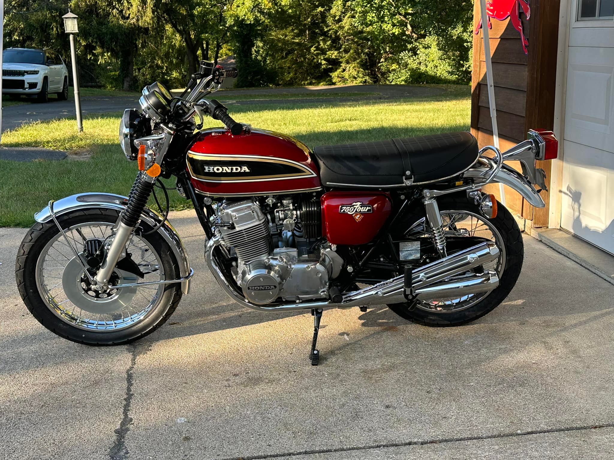 Restored 1976 Honda CB 750 Four Antares Red
