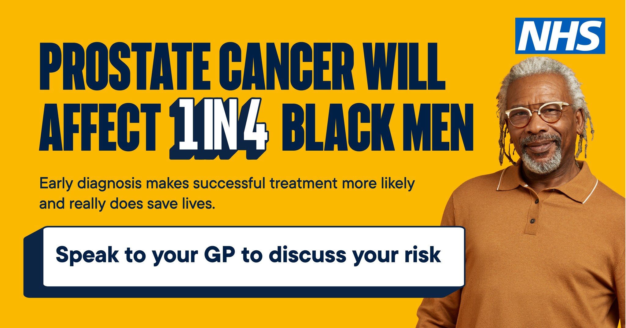 Greater - The chances of developing prostate cancer are higher for ...
