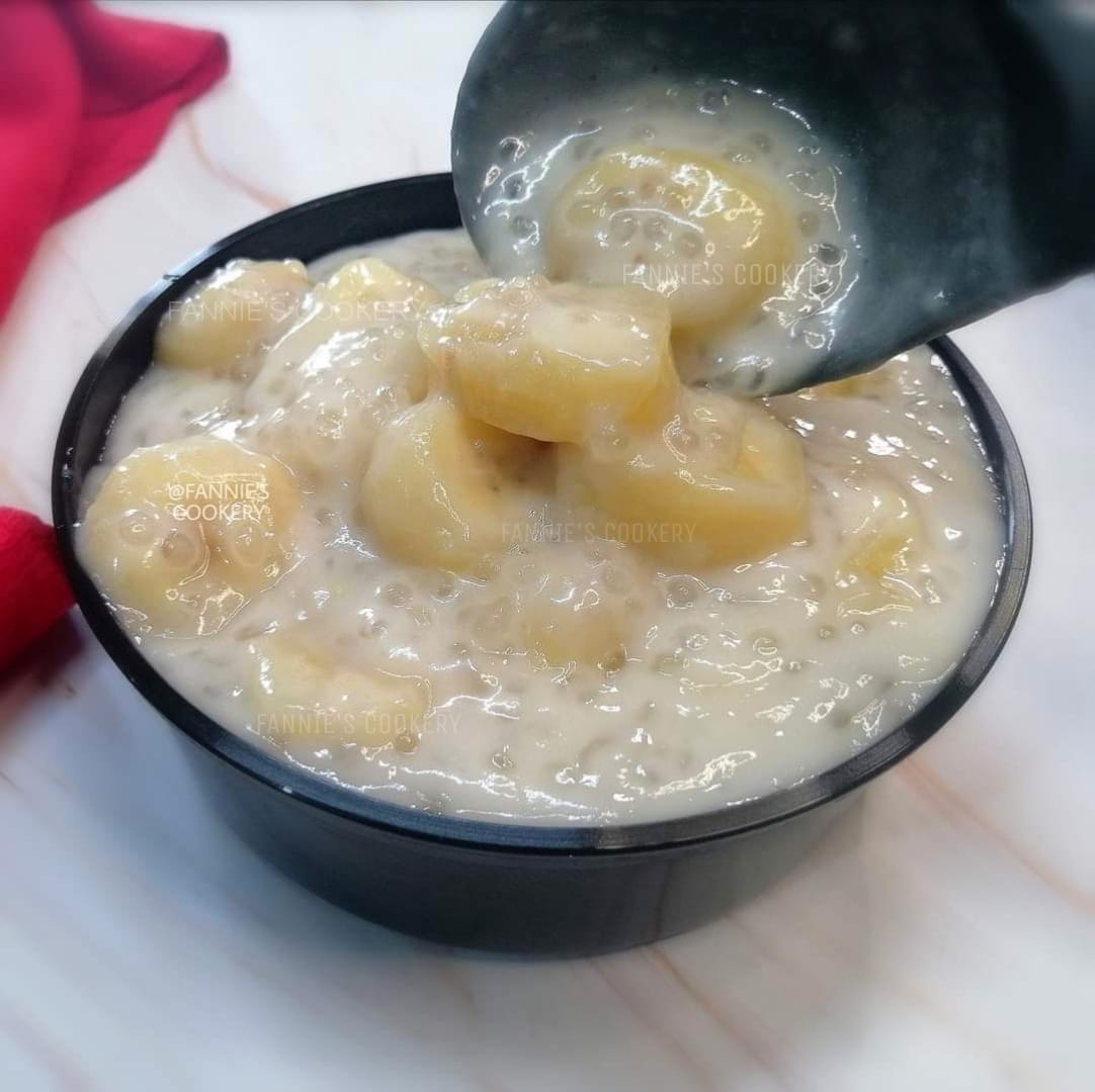 Fannie's - ️Ginataang Saging at Sago Ingredients: • 200g small tapioca ...