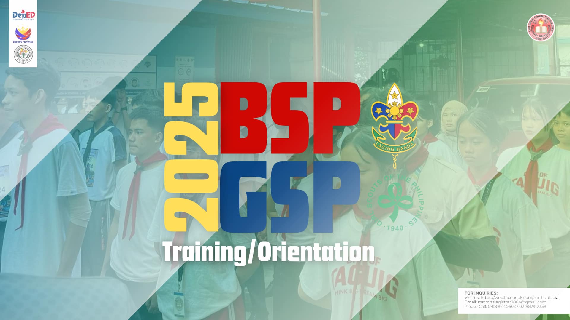 📢 BSP & GSP... - Maria Asuncion Rodriguez Tiñga High School