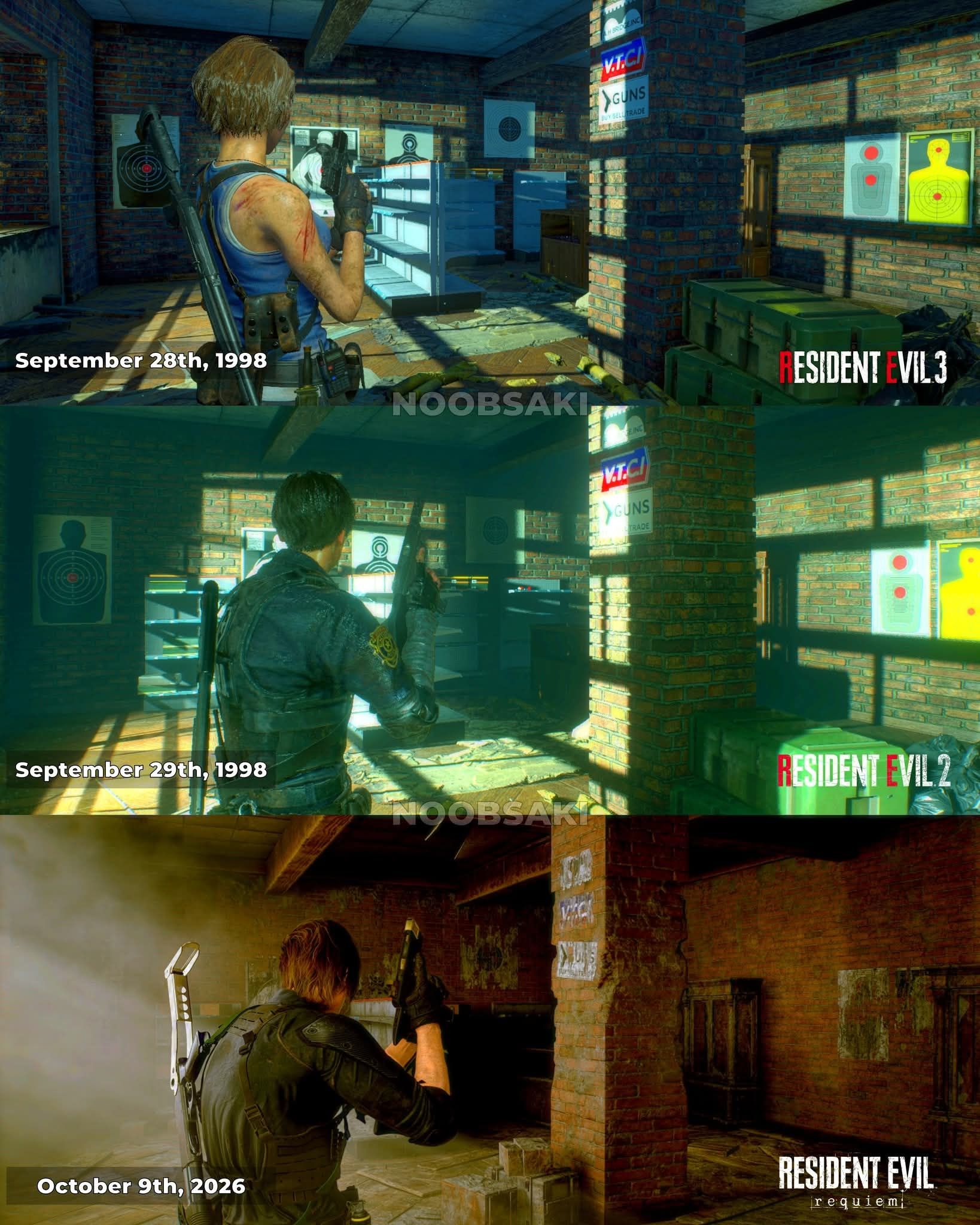 Resident Evil 3, 2, and Requiem: Gun Shop Kendo
