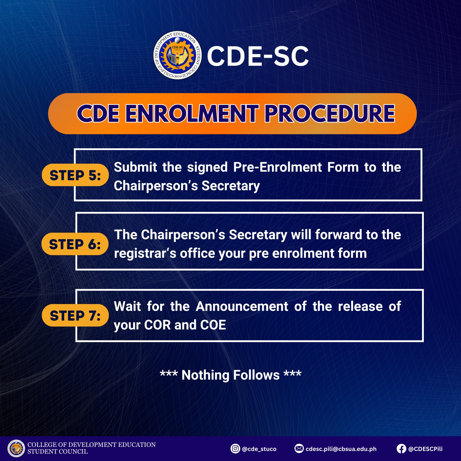 College of Development Education - Student Council