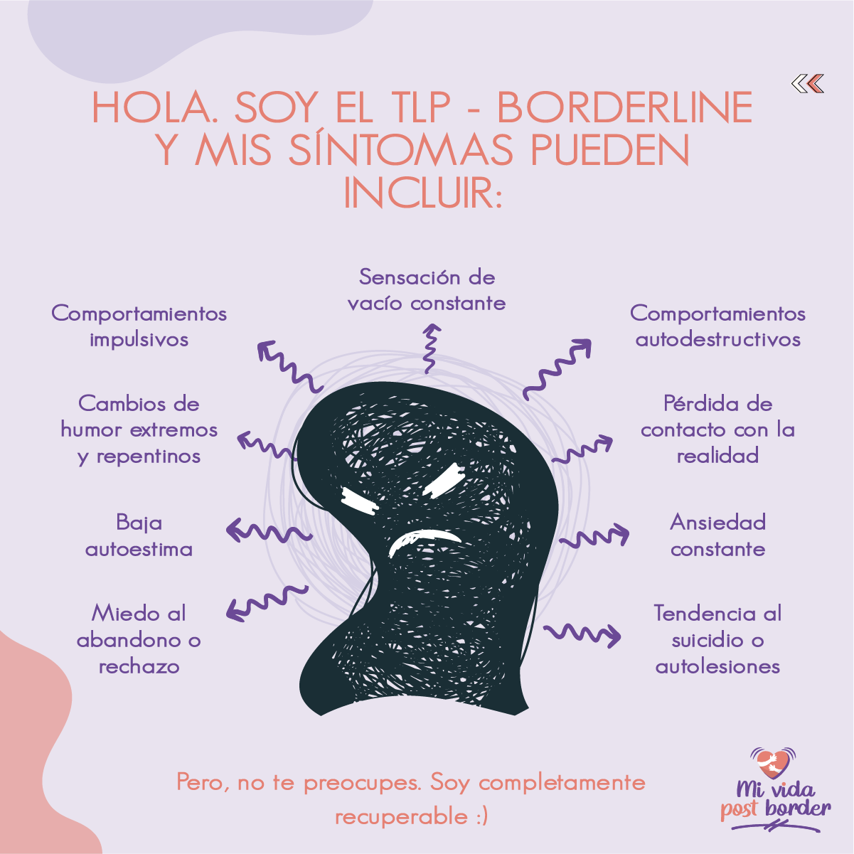 ️EL TLP Y SUS SÍNTOMAS ️ La... - Mi vida POST border
